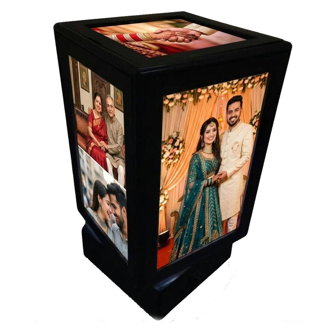 Customized Rotating Lamp 4 by 6  | Family Gift | Birthday Gift | Home Decoration 