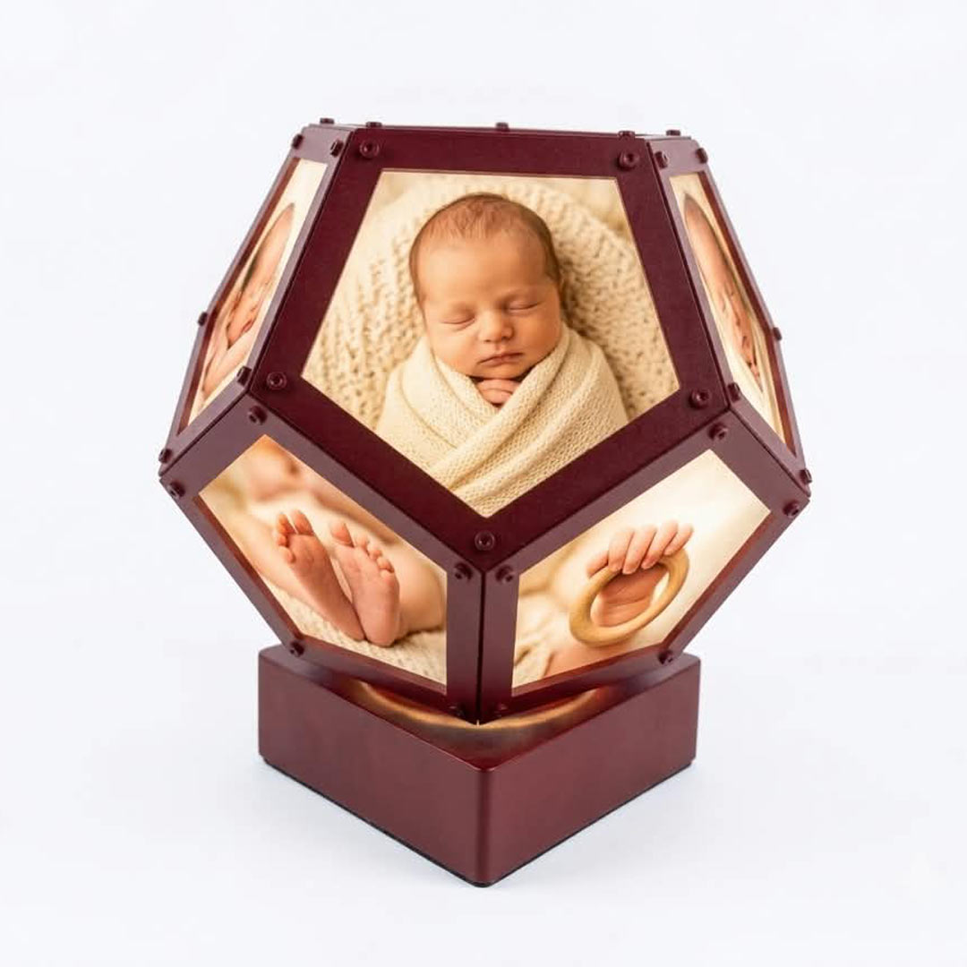 Customized Rotating Lamp Penta  | Family Gift | Birthday Gift | Home Decoration  