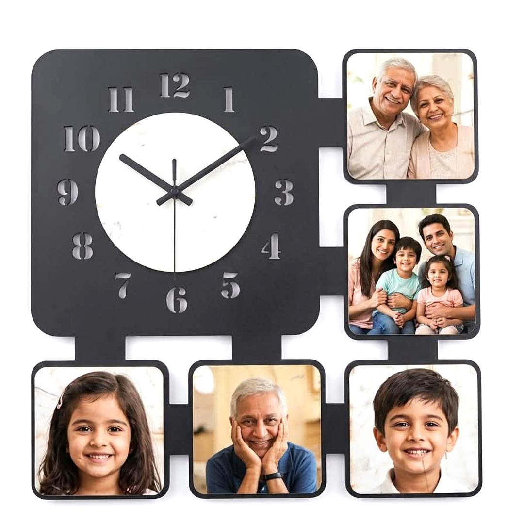 Customized Wall Clock Square | Family Gift | Wedding Gift  