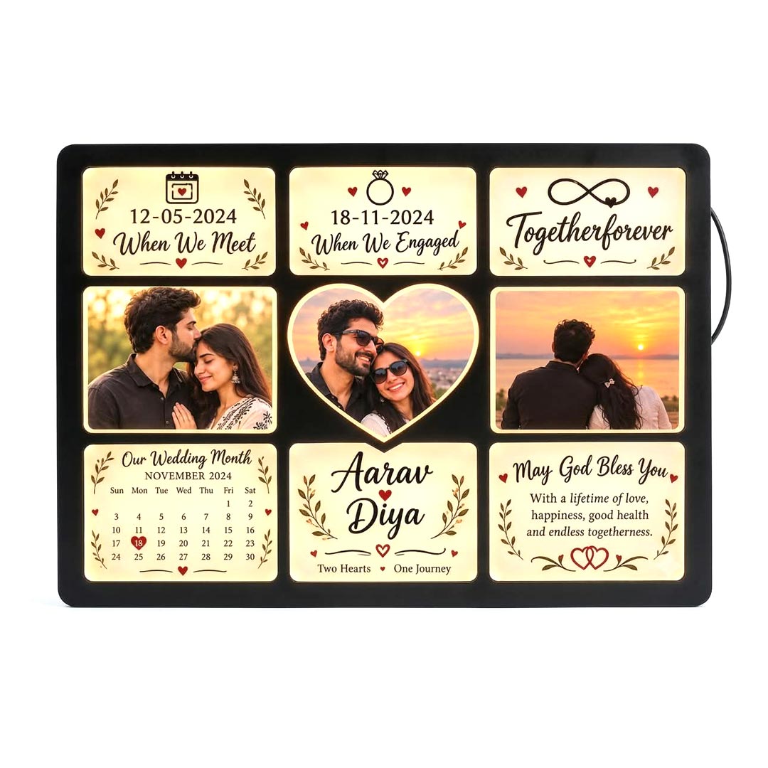 Customized LED Wall Frame | Best Family Gift | Home Decoration